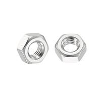 Kozelo 50pcs Hex Nuts - [M3.5-0.6] 304 Stainless Steel 18-8 (A2-70) Hardware Nuts for Mechanical Repair & Assembly, Standard Metric Coarse Thread Nut, Bright Finish, Silver