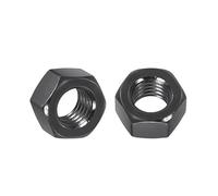 Kozelo 50pcs Hex Nuts - [M5-0.8] 304 Stainless Steel 18-8 (A2-70) Hardware Nuts for Mechanical Repair & Assembly, Standard Metric Coarse Thread Nut, Black Oxide Finish, Black