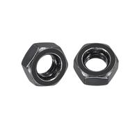 Kozelo 50pcs Hex Nuts - [M6-1] Carbon Steel Grade 8 Hardware Nuts for Mechanical Repair & Assembly, Standard Metric Coarse Thread Nut, Black Oxide