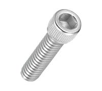 Kozelo 50pcs Socket Head Cap Screws - [1/4"-20 x 1"] UNC 304 Stainless Steel Allen Socket Drive for Electrical Motor 3D Printing Fan Engine Replacement Use, Silver