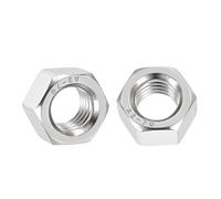 Kozelo 5pcs Left Hand Hex Nuts - [M14-2] 304 Stainless Steel 18-8 (A2-70) Hardware Nuts for Mechanical Repair & Assembly, Reverse Thread Metric Nut, Bright Finish, Silver