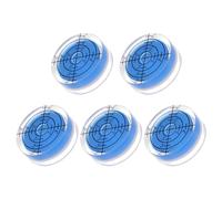 Kozelo 5pcs Small Circular Bubble Spirit Levels - [32mm Diameter 12mm Thickness] Mini Round RV Bullseye Level Leveling Tools for Travel Trailer Turntable Camera, Blue