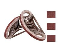 Kozelo 60 Pcs Sanding Belts 13mm x 457mm 60/80/180 Grit Aluminum Oxide Abrasive Sandpaper for Belt Sander Metal Grinding Wood Working Weld Rust Removal