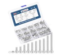 Kozelo 600pcs M3 Socket Head Cap Screws Bolts Nuts Assortment Kit - [M3x6/8/10/12/14/16/18/20/25/30mm] 304 Stainless Steel Allen Socket Drive for 3D Printer