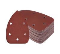 Kozelo 60pcs Mouse Sander Detail Sandpaper - [2000 Grit, 3.5" x 5.5"] Triangle Hook and Loop Assorted Sanding Pads Sheet for Wood Furniture Polishing Use | 5 Hole, Aluminum Oxide