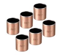 Kozelo 6pcs 2225 Sleeve Bearings - [22mm Bore Dia x 25mm OD x 25mm Length] Wrapped Oilless Bushings for Sliding Movements of Machinery Use