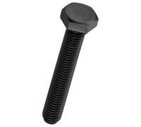 Kozelo 8 Pcs Hex Head Screws Bolts - [M10-1.5x65] Carbon Steel Grade 10.9 Fully Threaded Hex Tap Metric Hexagon Head Machine Bolts Right Hand External Hex Drive, Black