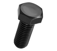 Kozelo 8 Pcs Hex Head Screws Bolts - [M12-1.75x30] Carbon Steel Grade 10.9 Fully Threaded Hex Tap Metric Hexagon Head Machine Bolts Right Hand External Hex Drive, Black