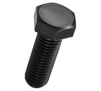 Kozelo 8 Pcs Hex Head Screws Bolts - [M12-1.75x35] Carbon Steel Grade 10.9 Fully Threaded Hex Tap Metric Hexagon Head Machine Bolts Right Hand External Hex Drive, Black