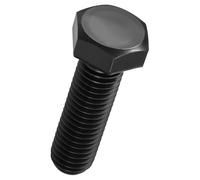 Kozelo 8 Pcs Hex Head Screws Bolts - [M12-1.75x40] Carbon Steel Grade 10.9 Fully Threaded Hex Tap Metric Hexagon Head Machine Bolts Right Hand External Hex Drive, Black