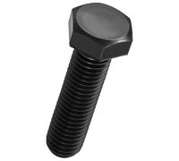 Kozelo 8 Pcs Hex Head Screws Bolts - [M12-1.75x45] Carbon Steel Grade 10.9 Fully Threaded Hex Tap Metric Hexagon Head Machine Bolts Right Hand External Hex Drive, Black
