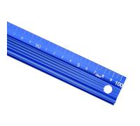 Kozelo Aluminum Alloy 100cm Precision Ruler - Blue, 1mm, 35mm Width, 12.5mm Thickness, Office Use
