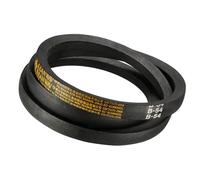 Kozelo B-54 Rubber V-Belts - [54 Inch Pitch Girth] Wrapped B Section Industrial Power Drive Belt for Transmission Use, 5/8 Inch Width 13/32 Inch Thick