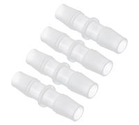 Kozelo Pack of 4 Plastic Hose Barb Fittings 3/8" Hose Barb to 3/8" Fittings | Mender Joint Adapter for Aquarium, Home Machines, Massage Bathtubs, and Irrigation Systems