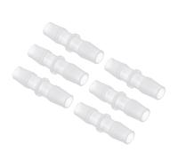 Kozelo Pack of 6 Plastic Hose Barb Fittings 3/8" Hose Barb to 3/8" Fittings | Mender Joint Adapter for Aquarium, Home Machines, Massage Bathtubs, and Irrigation Systems