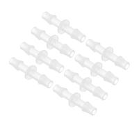 Kozelo Pack of 8 Plastic Hose Barb Fittings 1/4" Hose Barb to 1/4" Fittings | Mender Joint Adapter for Aquarium, Home Machines, Massage Bathtubs, and Irrigation Systems