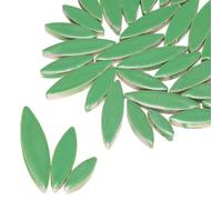 Kozelo Petal Mosaic Tiles Ceramic Tiles, Leaf Mosaic Pieces Green 1Set