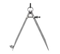 Kozelo Spring Joint Caliper - [10 Inch] Carbon Steel Spring Divider Caliper with Pencil Holder for Metalworking Drawing Use, Hardened Points