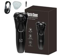 Kozenix Electric Shaver for Men, 4D Flexible Floating Head Wet Dry Waterproof Razor with Pop-Up Trimmer, Fast USB Charging, 60-Day Battery Life, Quiet Powerful Motor (Black)