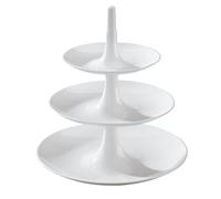 Koziol 3180525 BABELL Plate, Tray, Serving Stand, Cake, Cupcake, Plastic, Solid White