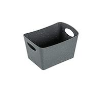 Koziol BOXXX S, storage box, organizer, container, tub, plastic, material, RECYCLED NATURE GREY