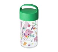 Koziol Buddy Snack 0.5 Peppa Pig Pop Snack Pot/Drinking Bottle for Children Large Opening Robust Dishwasher Safe for Snacks & Drinks School Nursery Nursery (Organic Spring Green)