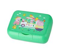 Koziol Candy L Peppa Pig Pop Lunch Box with Divider Bowl, Clip Closure, for Children, Biocircular Plastic, Shatterproof, Dishwasher Safe, School, Nursery, Nursery (Organic Spring Green)