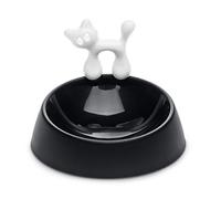 koziol cat dish Miaou, thermoplastic, black with white, 15.7 x 15.7 x 11.3 cm