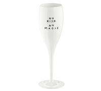 Koziol Cheers No. 1 Champagne Glass 100 ml (no risk no magic)