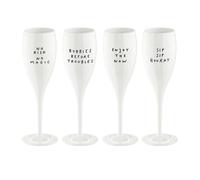 Koziol Cheers No. 1 Champagne Glass 100 ml Set of 4 (Say It In Style)