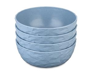 Koziol Club bowl Ø16.2 cm 4-pack biocircular thermoplastic Nature flower blue