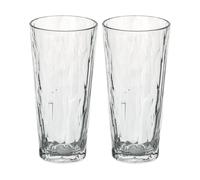 Koziol Club No. 19 drinking glass plastic 25 cl 2-pack Crystal clear