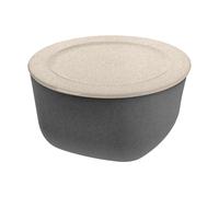 Koziol Connect bowl/basin with lid 4 L biocircular thermoplastic Nature ash grey