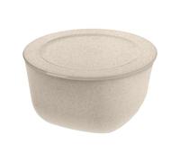 Koziol Connect bowl/basin with lid 4 L biocircular thermoplastic Nature desert sand