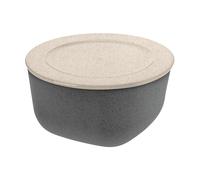 Koziol Connect bowl/bowl with lid 2 L biocircular thermoplastic Nature ash grey