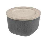 Koziol Connect bowl with lid 1 L biocircular thermoplastic Nature ash grey