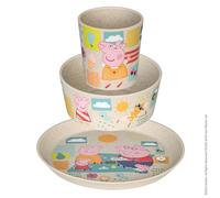 Koziol Connect Childrens Peppa Pig Dinnerware Set, 3pcs, Desert Sand
