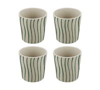 Koziol Connect cup S 19 cl 4-pack Monstera stripes