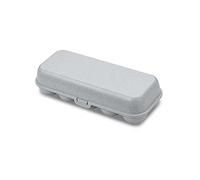 Koziol EGGS TO GO Egg Box, 10 Eggs, Storage Box with Clip Closure, Egg Container for Fridge, Plastic Egg Box, Egg Storage Box, Egg Tin, Organiser (Grey, 10 Eggs)