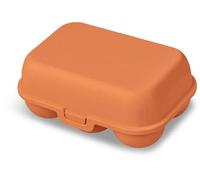Koziol EGGS TO GO Egg Box, 10 Eggs, Storage Box with Clip Closure, Egg Container for Fridge, Plastic Egg Box, Egg Storage Box, Egg Tin (Strong Coral, 6 Eggs)