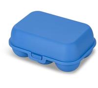 Koziol EGGS TO GO MINI Egg Box for 6 Eggs, Transport Box, Storage Box, Biocircular Plastic, Stackable, Dishwasher Safe, Kitchen, Household, Camping (Strong Blue)