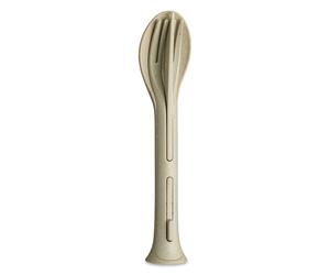 Koziol Klikk Pocket cutlery set 3 pieces Beige