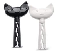 Koziol "MIAOU Bag Clip, Black/White, 2-Piece