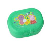 Koziol Pascal Mini Peppa Pig Pop Snack Box, Lunch Box with Clip Closure, for Children, Biocircular Plastic, Shatterproof, Dishwasher Safe, School, Nursery, Nursery (Organic Spring Green)