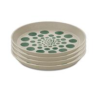 Koziol Plate Set Connect Plate Monstera Dots 4 pcs, plastic, 20.5 cm