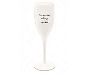 Koziol Superglas 100ml with Print Cheers NO. 1 Champagne is The Answer