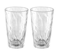 Koziol Superglas Club No. 6, Set of 2 Cocktail Glasses 300ml, Crystal-Clear Plastic Tumblers, Luxurious, Unbreakable & Reusable, Ideal for Cocktails, Parties & Camping