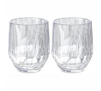 Koziol Superglas Club No. 24, Set of 2, 400ml, Red Wine Tumblers, Crystal-Clear Plastic Glasses, Luxurious, Unbreakable & Reusable, Ideal for Parties, Garden Evenings & Camping