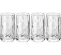 Koziol Superglas Club No. 7, Set of 4, 4 cl, Shot & Schnapps Glass Made of Crystal-Clear Plastic, Luxurious, Unbreakable, Reusable, for Parties and Camping