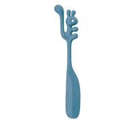 Koziol YUMMI Spreading Spoon for Children and Adults for Chocolate Spreads, Jam, Cream Cheese and More Biocircular Plastic, Dishwasher Safe, Kitchen (Natural Flower Blue)